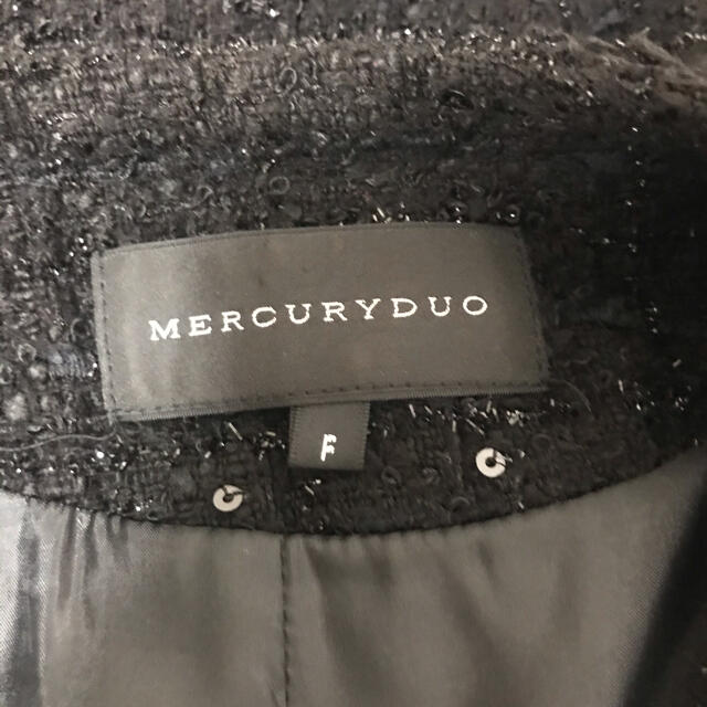 MERCURYDUO(マーキュリーデュオ)のMERCURY DUO ツイードジャケット レディースのジャケット/アウター(ノーカラージャケット)の商品写真