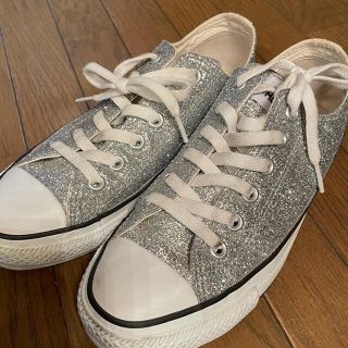 コンバース(CONVERSE)のコンバース　シルバー24.0 スニーカー(スニーカー)