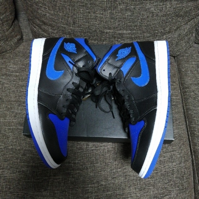 NIKE(ナイキ)のNIKE AIR JORDAN 1 MID BLACK/BLUE  メンズの靴/シューズ(スニーカー)の商品写真