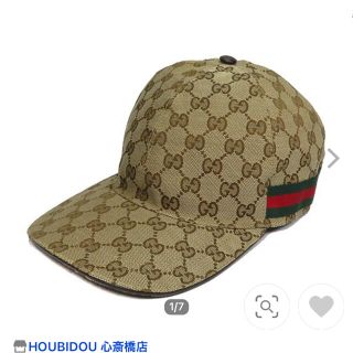 グッチ(Gucci)の最終価格極美品♡確実正規品グッチGUCCIキャップ帽子♡ロゴ♡ シェリーライン(キャップ)