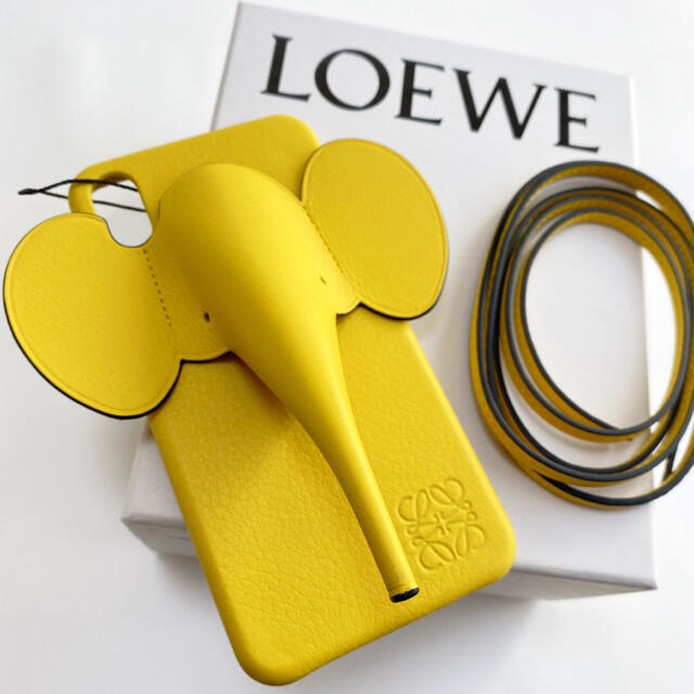 【新品】LOEWE エレファント iPhoneXS Maxケース イエロー