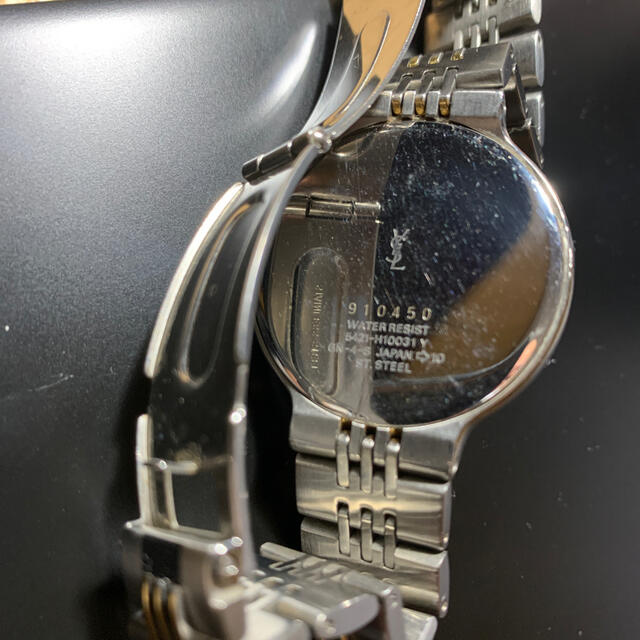 【電池交換済】Yves Saint Laurent  腕時計 Yカット ネイビー 2