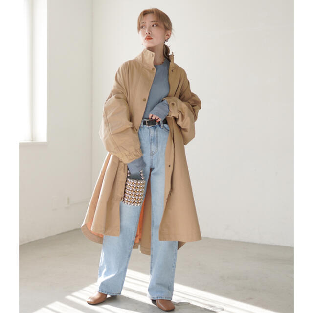 flugge  round hem mods coat