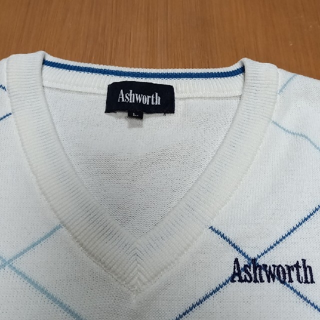 Ashworth(アシュワース)のアシュワース　メンズ　ニットベスト スポーツ/アウトドアのゴルフ(ウエア)の商品写真