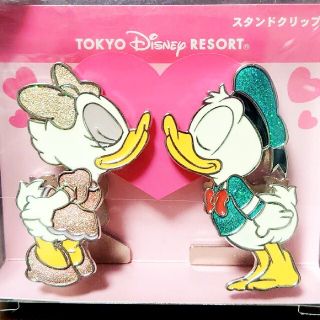 ディズニー(Disney)の新品◇ドナルド×デイジースタンドクリップ(キャラクターグッズ)