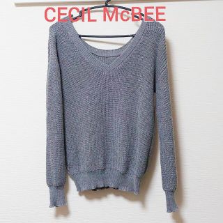 セシルマクビー(CECIL McBEE)の新品◇CECIL McBEEグレーニット(ニット/セーター)