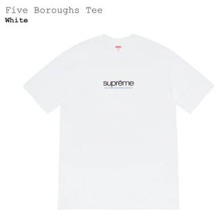 シュプリーム(Supreme)のsupreme FiveBoroughe Tee サイズM 白 21ss 新品(Tシャツ/カットソー(半袖/袖なし))