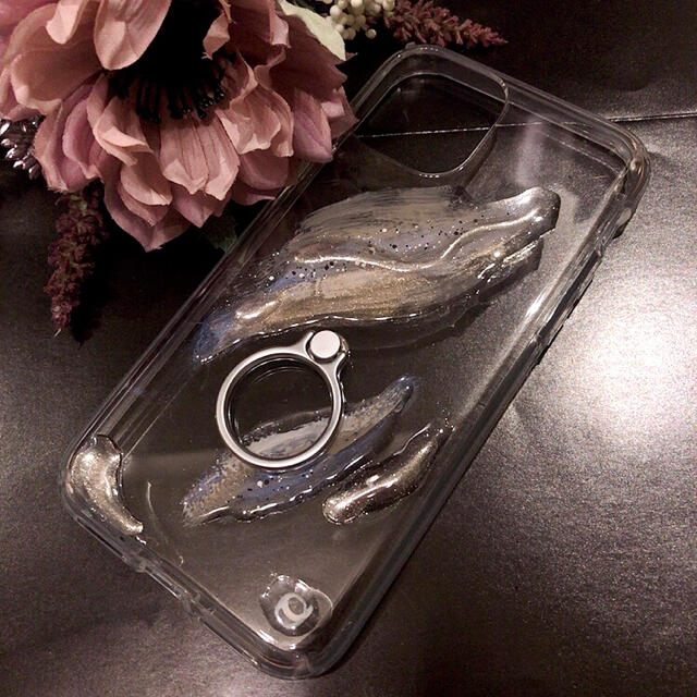 Ameri VINTAGE(アメリヴィンテージ)の【"O"case.】ニュアンスiPhoneケース♡スマホリング付【11Pro】 スマホ/家電/カメラのスマホアクセサリー(iPhoneケース)の商品写真