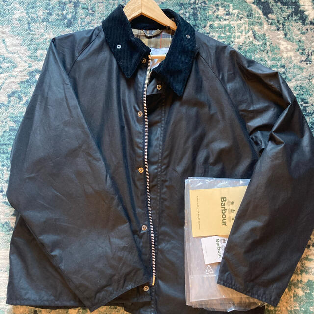 BARBOUR TRANSPORT  WAX JACKET NAVY 40