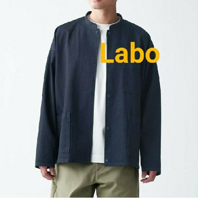 MUJI Laboライトオンスデニムシャツジャケット／ダークネイビー／Ｌ～XL | フリマアプリ ラクマ