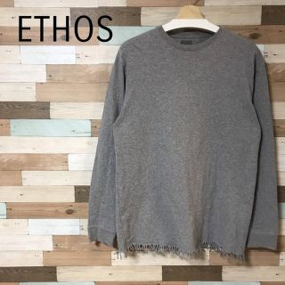 ETHOS エトス フリンジ ロンT M(Tシャツ/カットソー(七分/長袖))