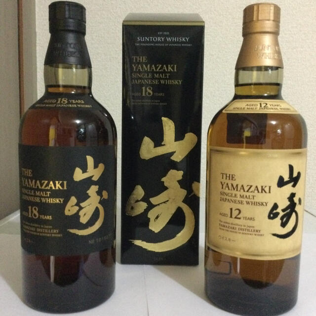 [超破格]  山崎　18年(箱有り)      山崎12年(箱無し)