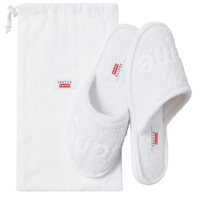 Supreme(シュプリーム)のSupreme / Frette Slippers White US 8-10 インテリア/住まい/日用品のインテリア小物(スリッパ/ルームシューズ)の商品写真