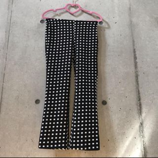 ザラ(ZARA)の★ザラ★パンツ スキニーパンツ 白黒 チェック 海外Sサイズ 1回使用(スキニーパンツ)