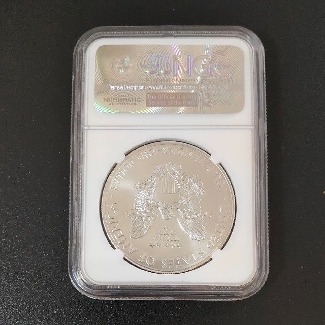 【値下げ MS69】シルバーイーグル銀貨 (純銀)   2016  NGC  エンタメ/ホビーの美術品/アンティーク(貨幣)の商品写真