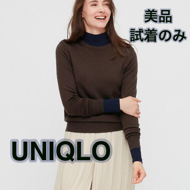 UNIQLO(ユニクロ)の【試着のみ】エクストラファインメリノクルーネックセーター レディースのトップス(ニット/セーター)の商品写真