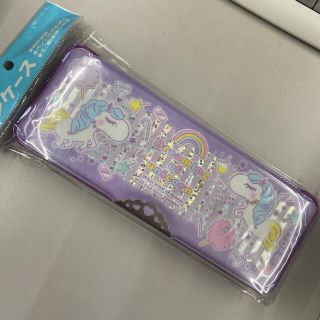 入学 可愛い ユニコーン ペンケース 筆箱 両開き えんぴつ削り付(ペンケース/筆箱)