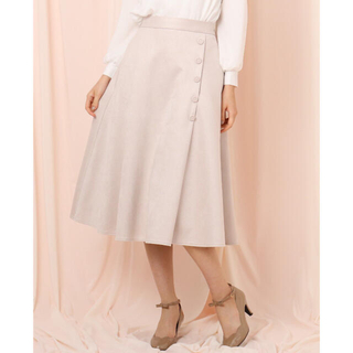 クチュールブローチ(Couture Brooch)のフェイクスェードフレアスカート (ひざ丈スカート)