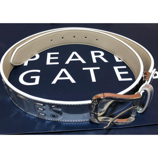 PEARLY GATES(パーリーゲイツ)のパーリーゲイツ プラチナ シルバー ベルト スポーツ/アウトドアのゴルフ(その他)の商品写真