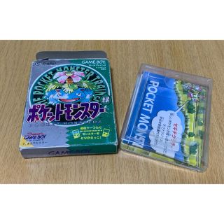 ニンテンドウ(任天堂)の【箱のみ】ポケットモンスター　緑バージョン(携帯用ゲームソフト)