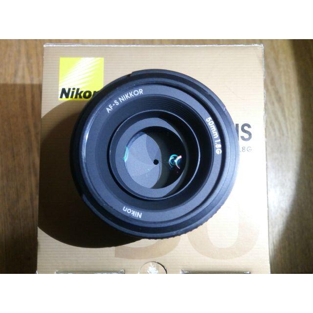 Nikon(ニコン)の美品　NIKON AF-S NIKKOR 50mm f1.8 G 元箱付き スマホ/家電/カメラのカメラ(レンズ(単焦点))の商品写真