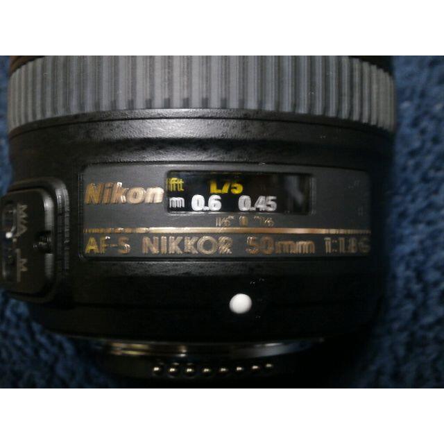 Nikon(ニコン)の美品　NIKON AF-S NIKKOR 50mm f1.8 G 元箱付き スマホ/家電/カメラのカメラ(レンズ(単焦点))の商品写真