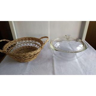 パイレックス(Pyrex)のパイレックス　耐熱ボウル蓋付　未使用　②(調理道具/製菓道具)