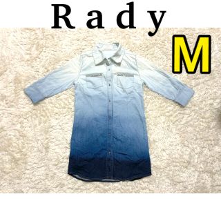 レディー(Rady)のRady  デニムシャツワンピース　M(ミニワンピース)