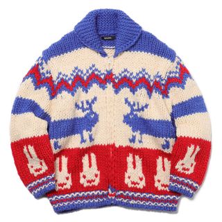 CUNE - 【新品】Mサイズ 長い鹿のカウチンセーター 青の通販 by のび's