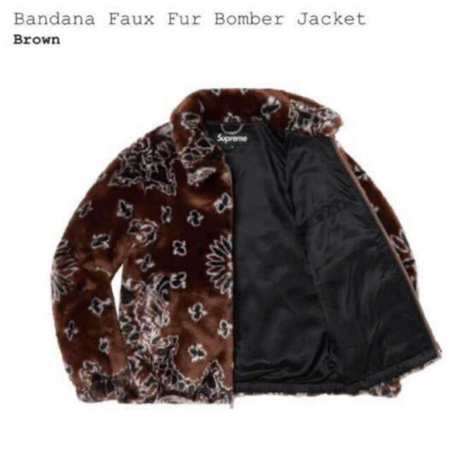 メンズL Supreme Bandana Faux Fur Bomber Jacket