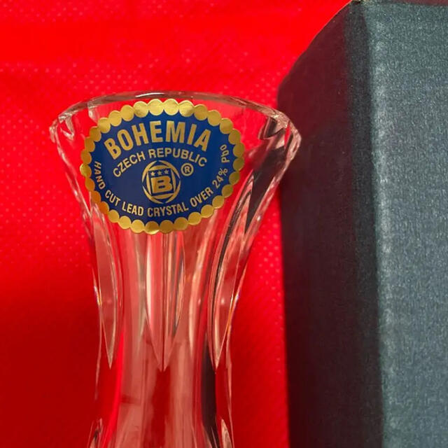 BOHEMIA Cristal(ボヘミア クリスタル)のボヘミア　一輪挿し インテリア/住まい/日用品のインテリア小物(花瓶)の商品写真