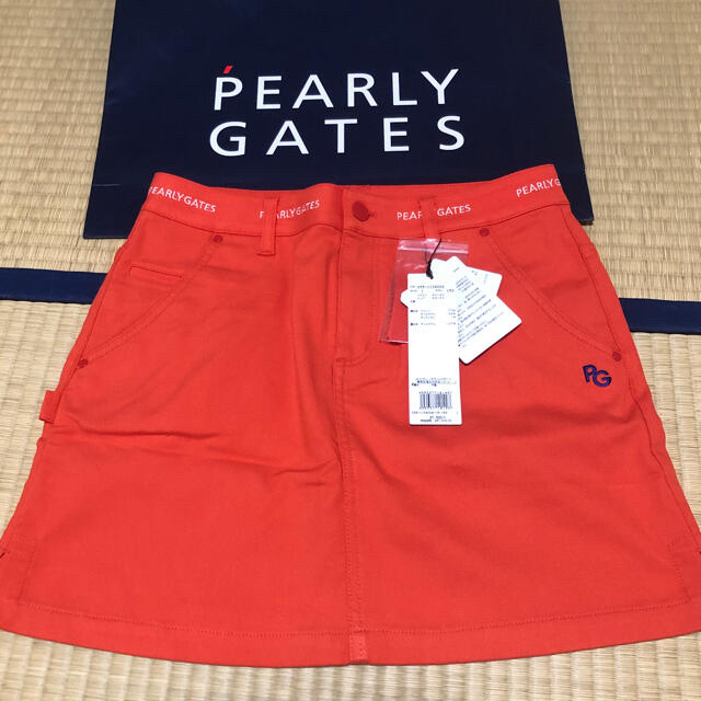 PEARLY GATES(パーリーゲイツ)のパーリーゲイツ  シリーズストレッチカルゼスカート レディスサイズ1 スポーツ/アウトドアのゴルフ(ウエア)の商品写真