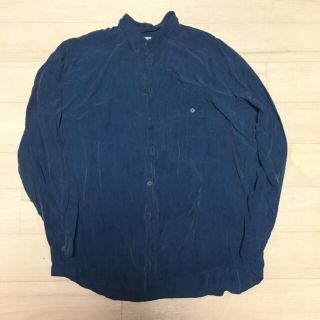 ◆最終値下げ◆vintage オーバーサイズ　ビッグシルエット　シルクシャツ(シャツ)