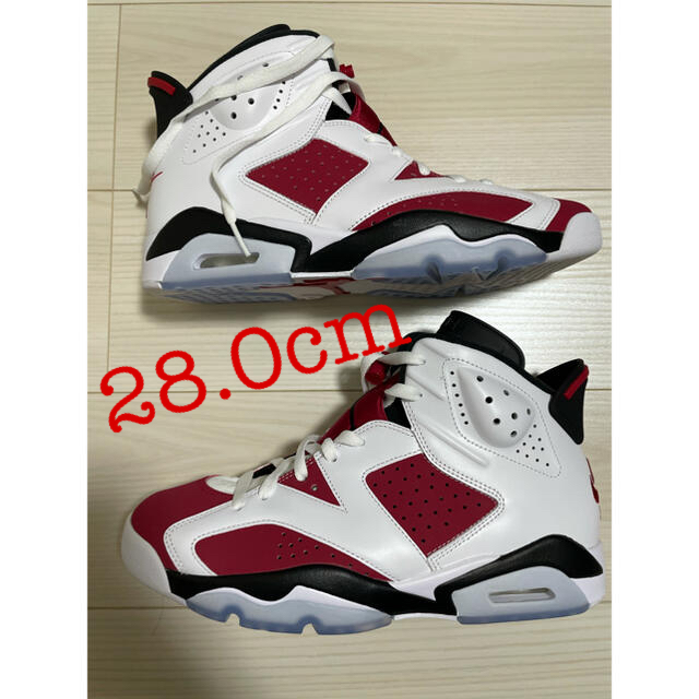 AIR Jordan Retro 6  CARMINE 28.0cmメンズ