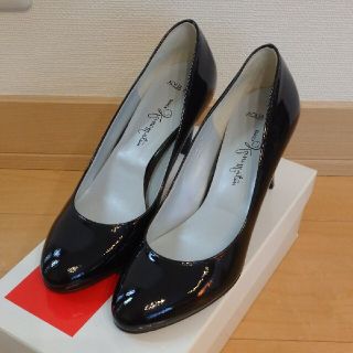 ギンザカネマツ(GINZA Kanematsu)のカネマツエナメルパンプス 紺 23(ハイヒール/パンプス)