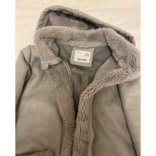 ザラキッズ(ZARA KIDS)のZARA ダブルサイドコート　ファーコート　140 10才　グレー(コート)