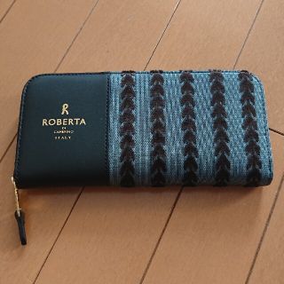 ロベルタディカメリーノ(ROBERTA DI CAMERINO)のロベルタディカメリーノ イザールベルベット 長財布 青(財布)