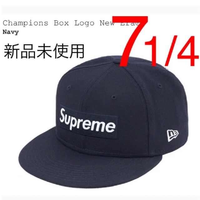 Supreme(シュプリーム)のSupreme Champions Box Logo New Era Navy メンズの帽子(キャップ)の商品写真