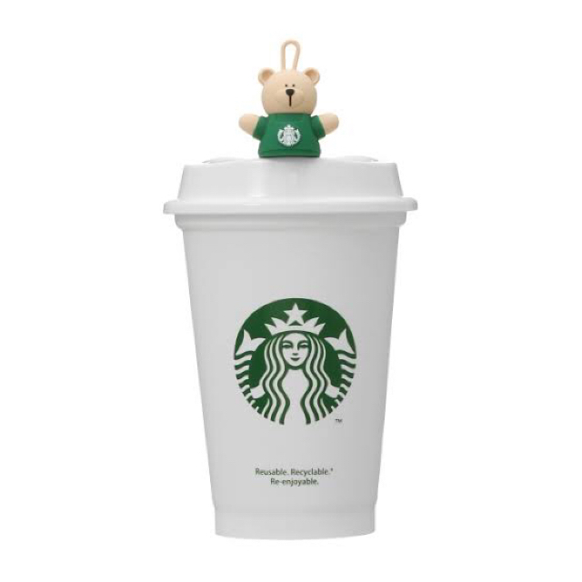 Starbucks Coffee(スターバックスコーヒー)のスターバックス　リユーザブルカップ専用ドリンクホールキャップベアリスタ インテリア/住まい/日用品のキッチン/食器(タンブラー)の商品写真