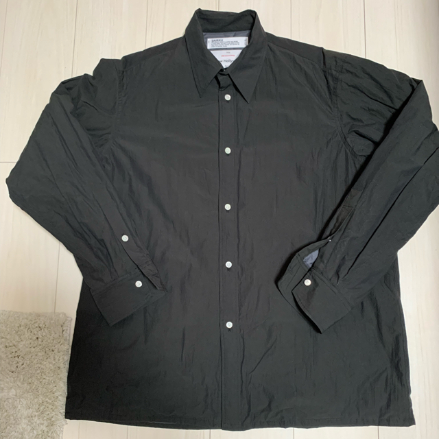 DAIRIKU/Quilting Drees Shirt（ブラック）20AW 4