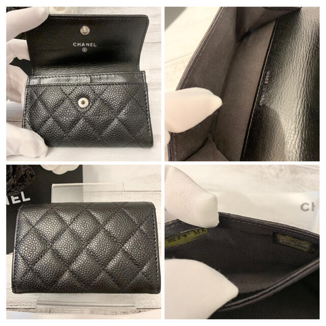 CHANEL(シャネル)のspritus様専用　CHANEL✨シャネル✨キャビアスキン✨カードケース✨財布 レディースのファッション小物(財布)の商品写真