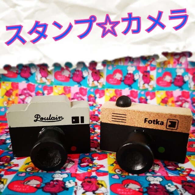 スタンプ☆カメラ ハンドメイドの文具/ステーショナリー(はんこ)の商品写真