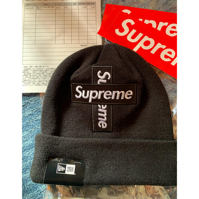 Supreme(シュプリーム)のSupreme New Era® Cross Box Logo Beanie メンズの帽子(ニット帽/ビーニー)の商品写真