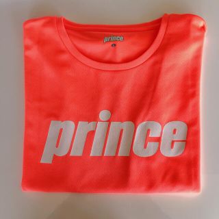 プリンス(Prince)のprince 半袖テニスウェア　鮮やかなオレンジ(ウェア)