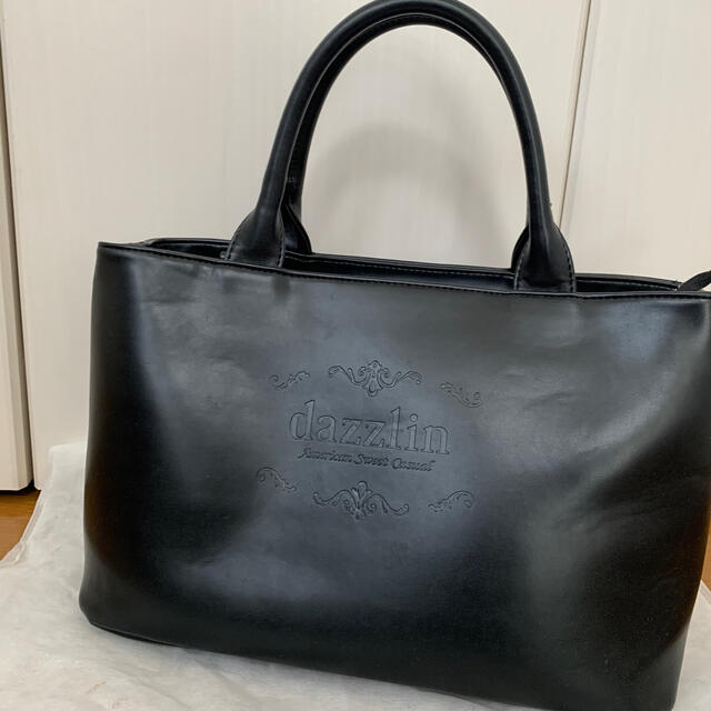 【新品】dazzlin トートバッグ ブラック 合皮 A4