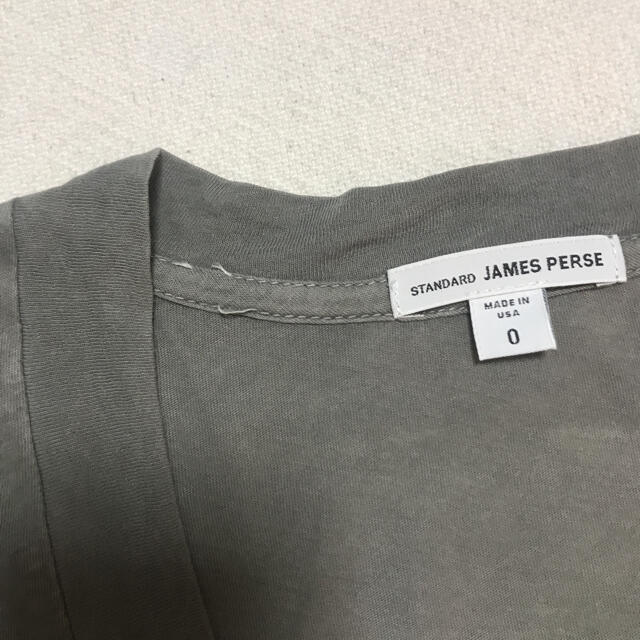 JAMES PERSE(ジェームスパース)の最終売り切り価格！JAMES PERSE 定番　グレー　0 レディースのトップス(Tシャツ(長袖/七分))の商品写真