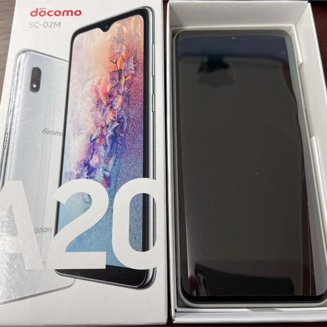 docomo Galaxy A20 SC-02M 32GB ホワイトSIM解除済32GB付属品