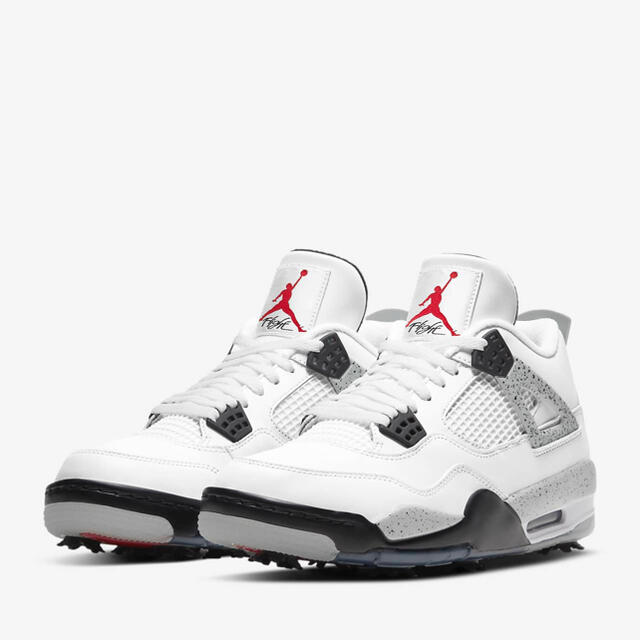 AIR JORDAN4 ゴルフ ホワイトセメント　26.5