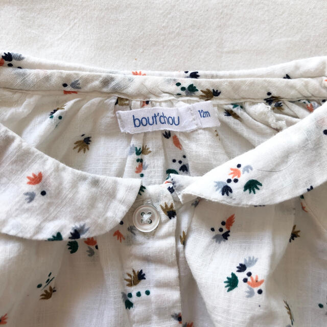 PETIT BATEAU(プチバトー)のbout'chou ブラウス　12m キッズ/ベビー/マタニティのベビー服(~85cm)(シャツ/カットソー)の商品写真