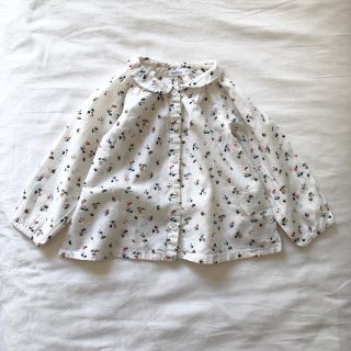 プチバトー(PETIT BATEAU)のbout'chou ブラウス　12m(シャツ/カットソー)